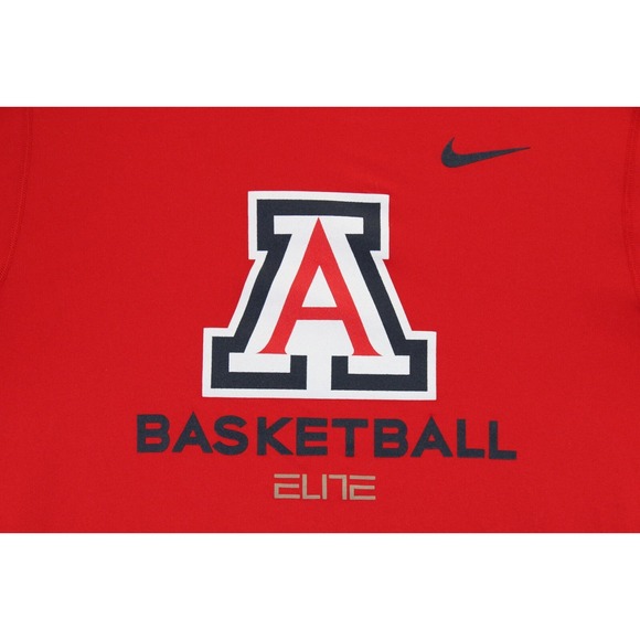 Nike Dri Fit Arizona Wildcats Womens Long Sleeve Crop‎ cut bottom Shirt Red LT - Picture 4 of 16
